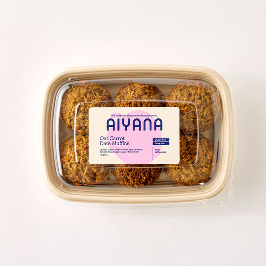 Oat Carrot Date Muffins