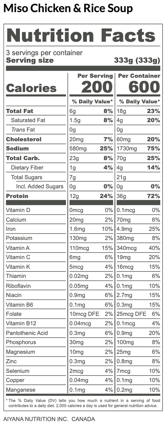 Miso Chicken & Rice Soup