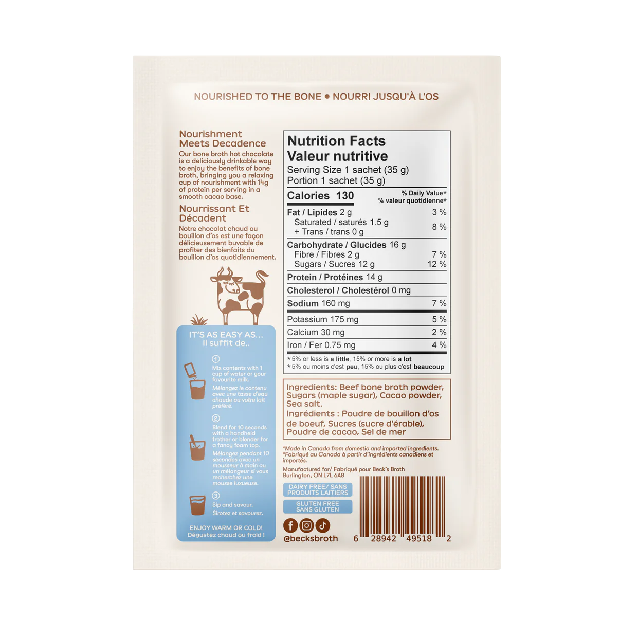 Beck's Broth - Protein Hot Chocolate