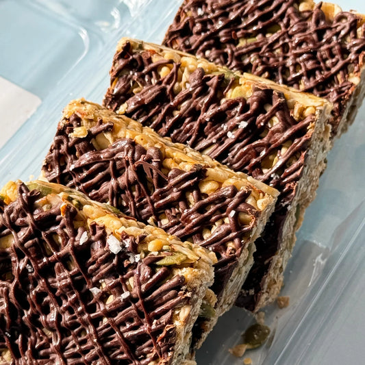 Chocolate Peanut Butter Granola Bars