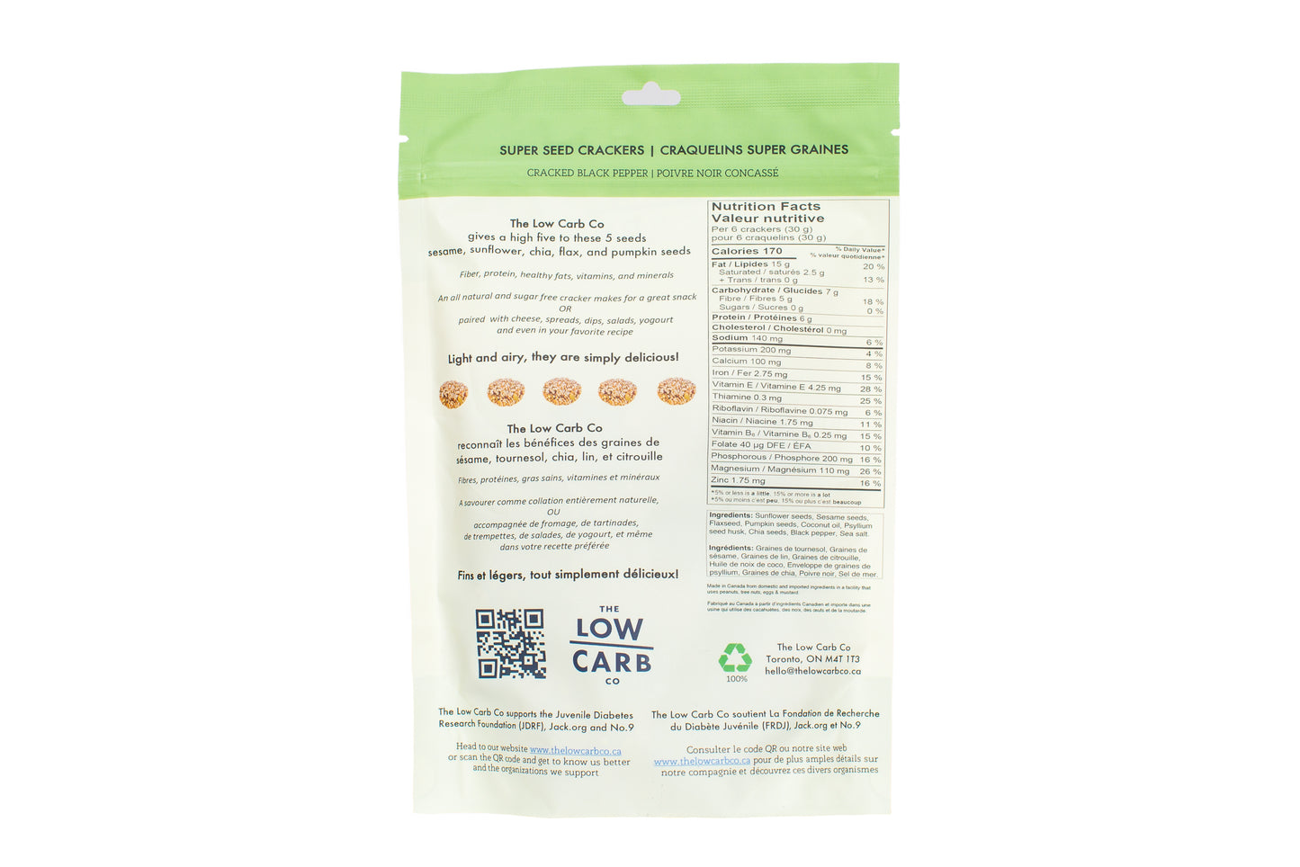 Cracked Black Pepper Seed Crackers