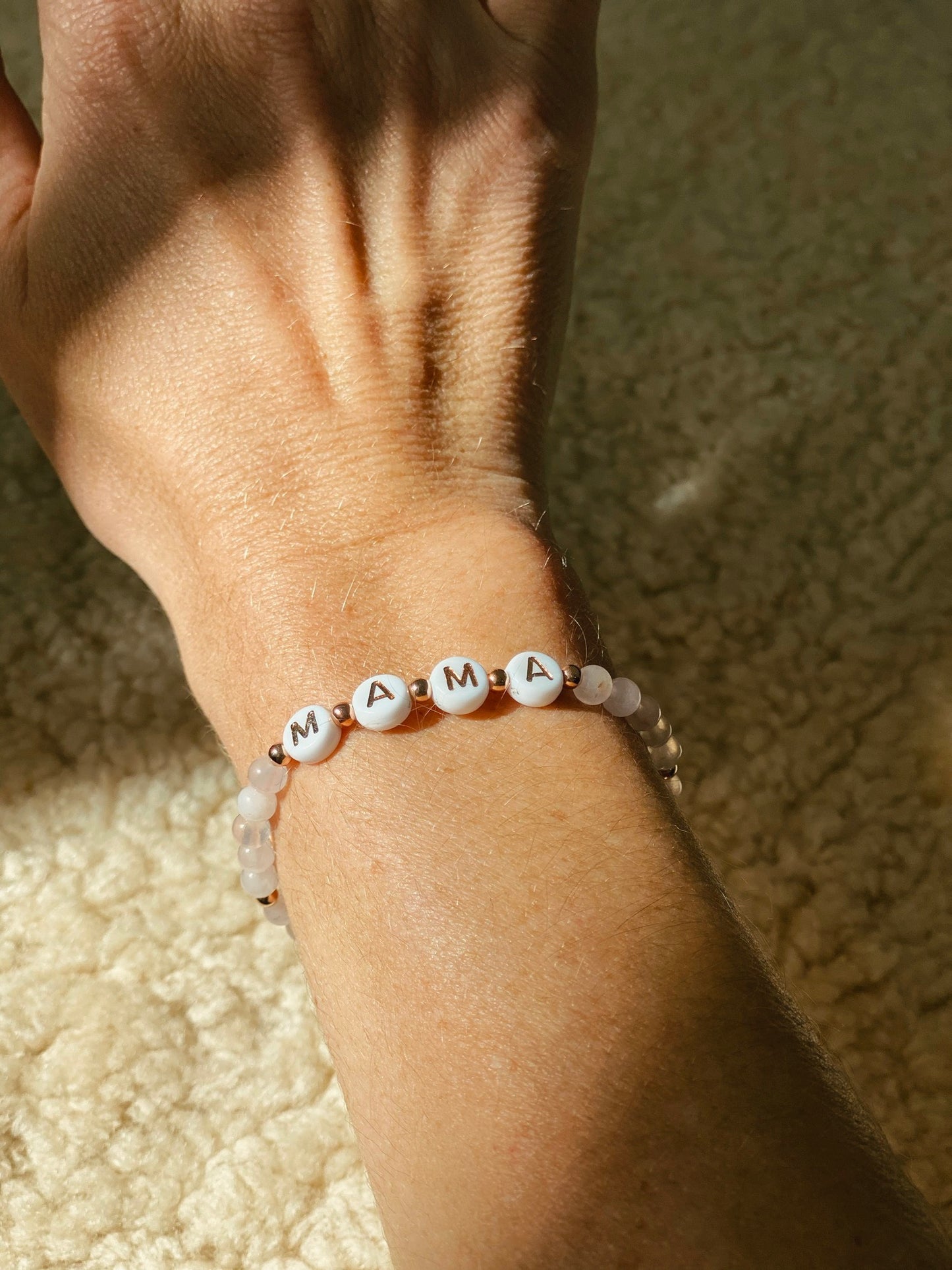 MAMA Rose Quartz Bracelet